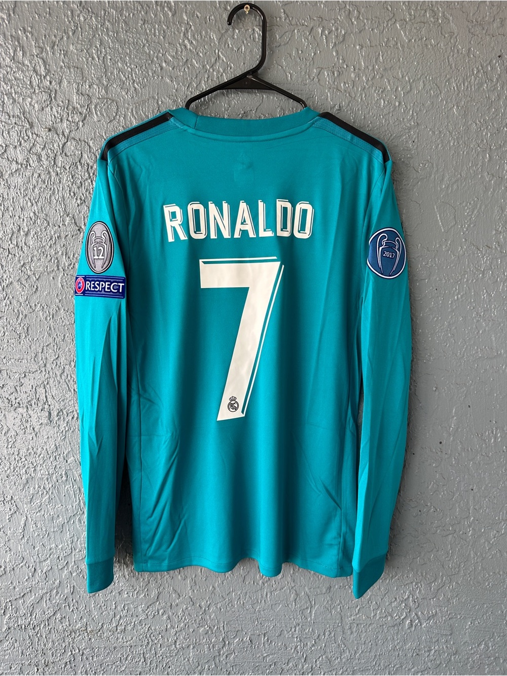 Cristiano Ronaldo Real Madrid 2017/18 Away Soccer Jersey Green